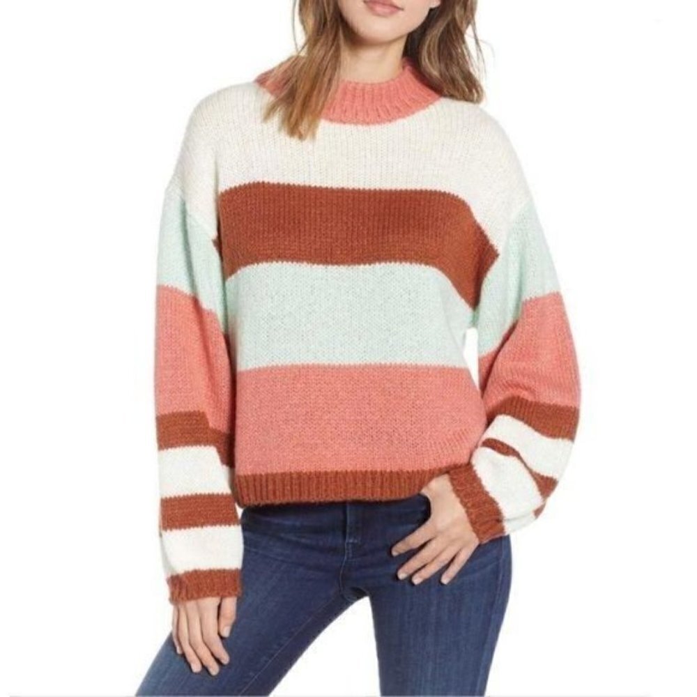 NEW bp Colorblock Sweater XS